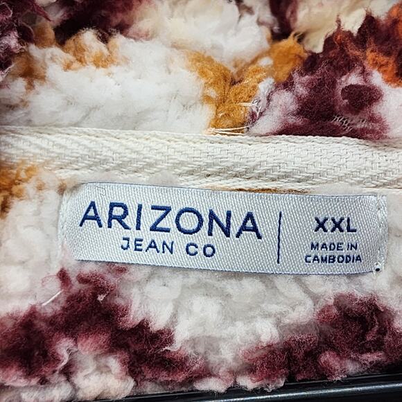 Arizona Jean Co. Jacket Womens XXL Fleece Aztec Southwest 1/2 Zip Pullover Crop - Picture 5 of 9